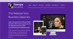 Desktop Screenshot of etempa.co.uk